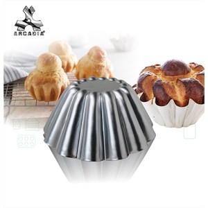 brioche wave without pillar, cetakan kue aluminium, 80012-3