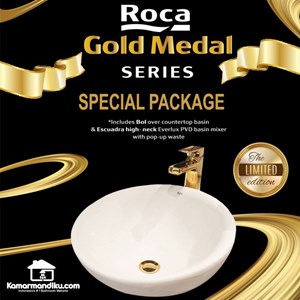 roca premium wastafel set gold series wash basin 1 - limited edition !-1