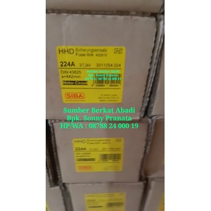 fuse siba 224a 224 a 3/7.2kv part number 3011054.224 - genuine germany-2
