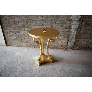 meja desain klasik cantik warna gold dinaro kerajinan kayu-1