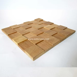 top quality cube teak for interior/exterior decoration, kerajinan kayu-1