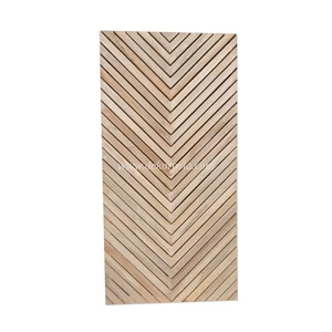 wood screen merbau/kruing, v pattern design wood fence, kerajinan kayu