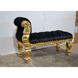 stol desain klasik mewah elegant warna gold kerajinan kayu-1