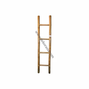 natural bamboo ladder 4 rungs bottom width, tangga bambu