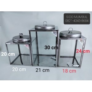toples segi kerupuk jadul kaca stainless-2