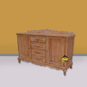 meja cabinet tv desain klasik modern warna cantik kerajinan kayu