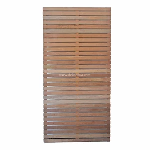 horizontal wood screen, wood fence home decoration wood panels merbau-3