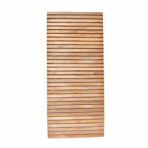 horizontal wood screen, wood fence home decoration wood panels merbau-6