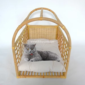 new design luxury rattan pet bed, pet beds dogs and cats bed-7