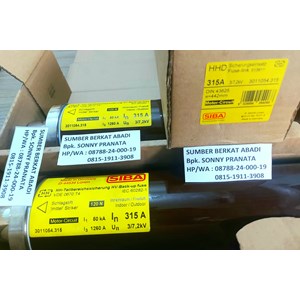fuse siba 315 a 3/7.2 kv part number 3011054.315-1