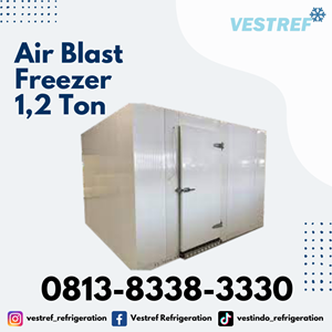 air blast freezer kapasitas 1,2 ton cold storage