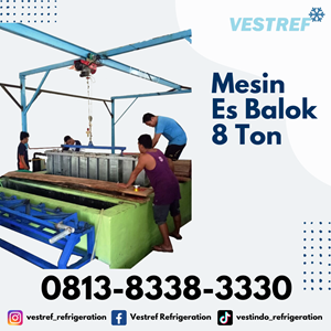 mesin es balok kapasitas 8 ton