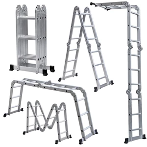 tangga lipat denko mal 4x7 aluminium multipurpose ladder 4x7 steps 8 m-2