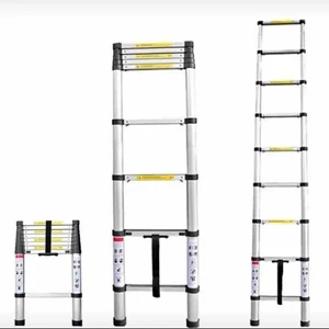 tangga aluminium tla 7 aluminium single telescopic ladder 7 steps 2m