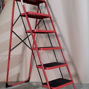 tangga aluminium sl06 denko steel household ladder 6 steps 1.45-2