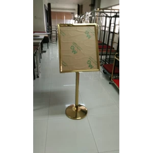 display sign board gold / silver