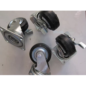 edly roda trolley pu karet nylon caster wheel der sheng-4