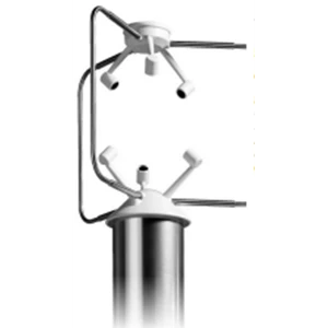 ultrasonic static anemometer for measuring wind speed and direction.