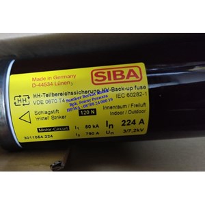 fuse siba 224a 224 a 3/7.2kv part number 3011054.224 - genuine germany-3