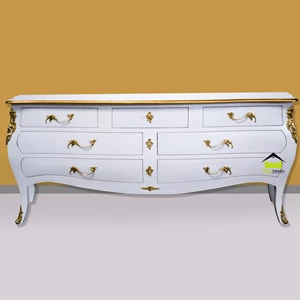 meja cabinet klasik modern mewah elegant kerajinan kayu