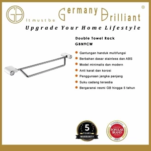 germany brilliant double towel rack gbn9cw-2