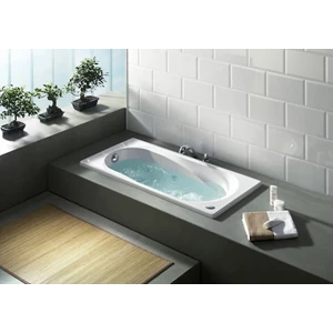 roca - bathtub sureste ukuran 150 x 75 bahan acrylic with handgrips-1