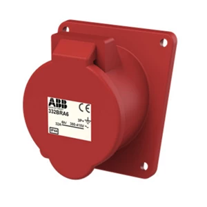 abb industrail surface mounting 32a 4 pin ip44 332brs6