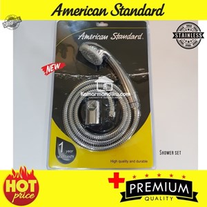 american standard hand shower set -150cm chrome hose-holder - f000e097-1