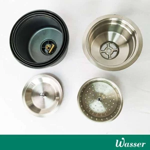 wasser kitchen sink set sylvia semi minimalist 1 bowl 1 drainer-2