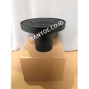 roof drain cast iron ( type rd-b mini) tutup datar ukuran 2.5 inch