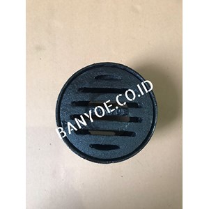 roof drain cast iron ( type rd-b mini) tutup datar ukuran 4 inch-2
