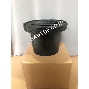 roof drain cast iron ( type rd-b mini) tutup datar ukuran 4 inch