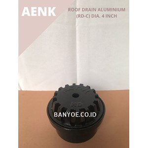 roof drain aluminium /saringan air talang aluminium (rd-c) dia. 4 inch