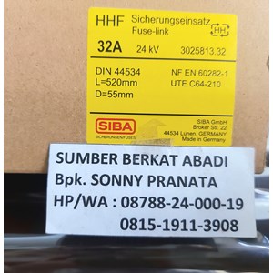fuse siba 32a siba 32 a 24kv d 55mm l 520mm 80n 63 ka 142 a 3025813.32