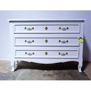 meja nakas laci 3 terlaris warna putih cantik kerajinan kayu-2