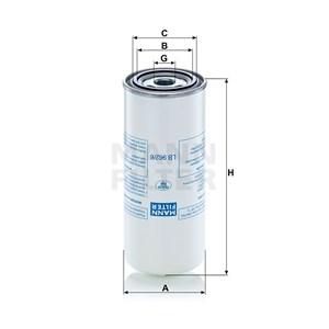 mann lb 962/6 lb962/6 lb-962/6 lb 962 6 lb9626 compressed air oil sepa