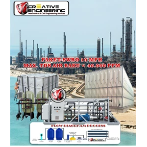 wtp ro air laut 10 ton perjam