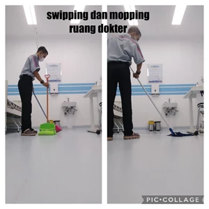 office boy/girl moping dan sweeping ruangan ruangan dokter 21/10/2022