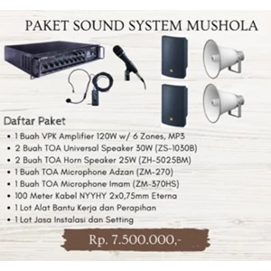 paket murah sound system musholla specialist toa