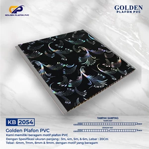 golden plafon pvc - plafon pvc merek golden plafon pvc v-1