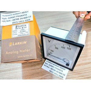 larkin lp96v analog meter ac volt meter jarum 0 - 500 vac - 96 x 96 mm-4