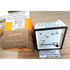 larkin lp96v analog meter ac volt meter jarum 0 - 500 vac - 96 x 96 mm-1