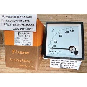 larkin lp96v analog meter ac volt meter jarum 0 - 500 vac - 96 x 96 mm