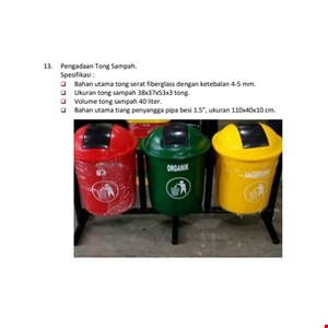 tempat sampah fiber bulat 40 liter-2