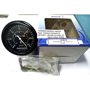 datcon 103678 tachometer 12v 0-3000 rpm alternator with hourmeter 86mm-4