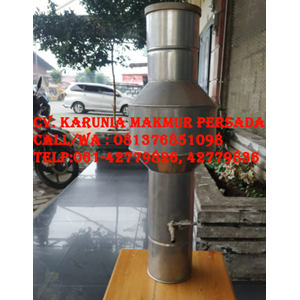 rain gauge ombrometer stainless steel - penakar hujan