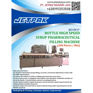 bottle high speed syrup pharmaceutical filling machine
