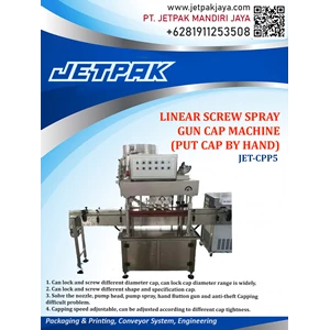 linear screw spray gun cap machine(put cap by hand)