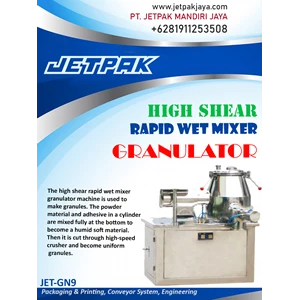 high shear rapid wet mixer granulator