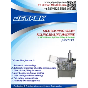 face washing cream filling and sealing machine
